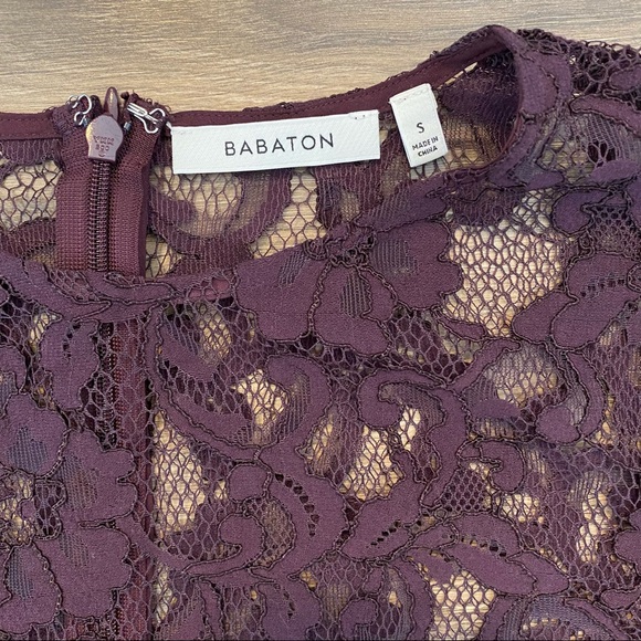 Aritzia Babaton Purple Lace Top - Picture 4 of 5